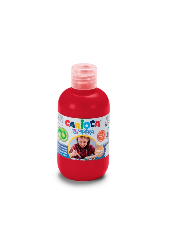 Carioca Temperové barvy 250 ml Barva: Červená