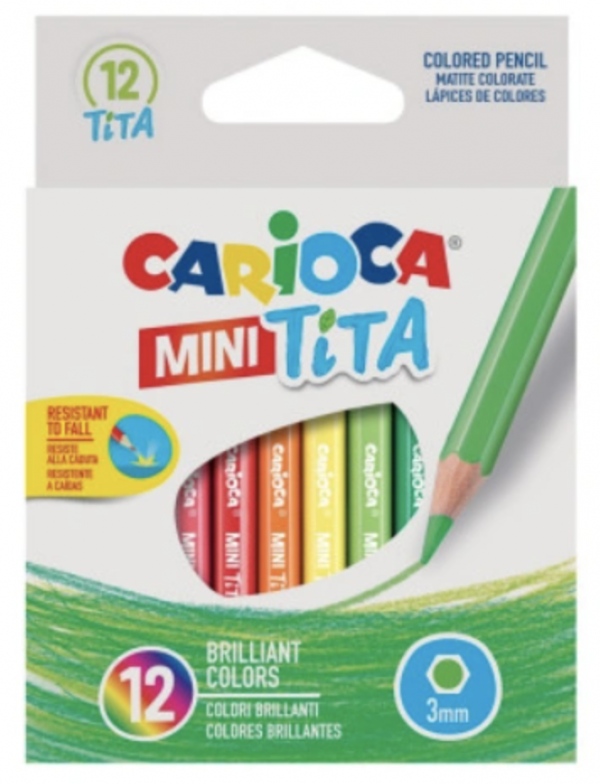 Carioca Mini Tita pastelky 8,5cm 12ks