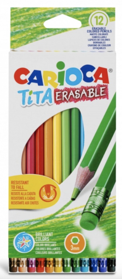 Carioca Tita pastelky 12ks smazatelné