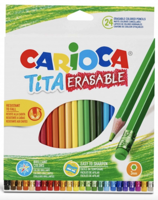 Carioca Tita pastelky 24ks smazatelné