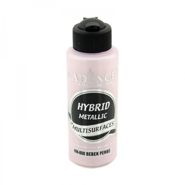 Metalická barva Cadence Hybrid Metalic, 120 ml - baby pink, sv. růžová