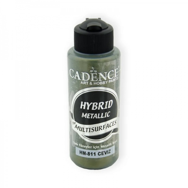 Metalická barva Cadence Hybrid Metalic, 120 ml - walnut, oříšková zelená