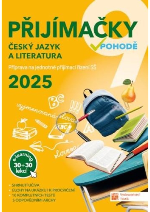 Přijímačky 9 Český jazyk a literatura + E-learning 2025