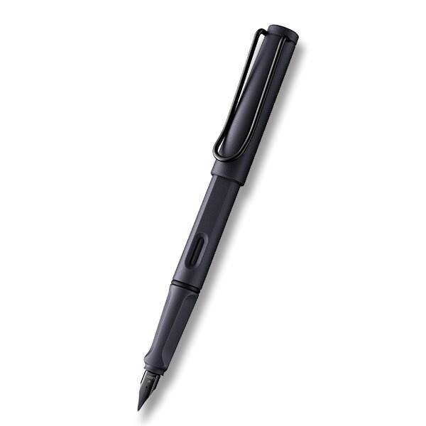 Lamy Safari Steel Black plnicí pero hrot B