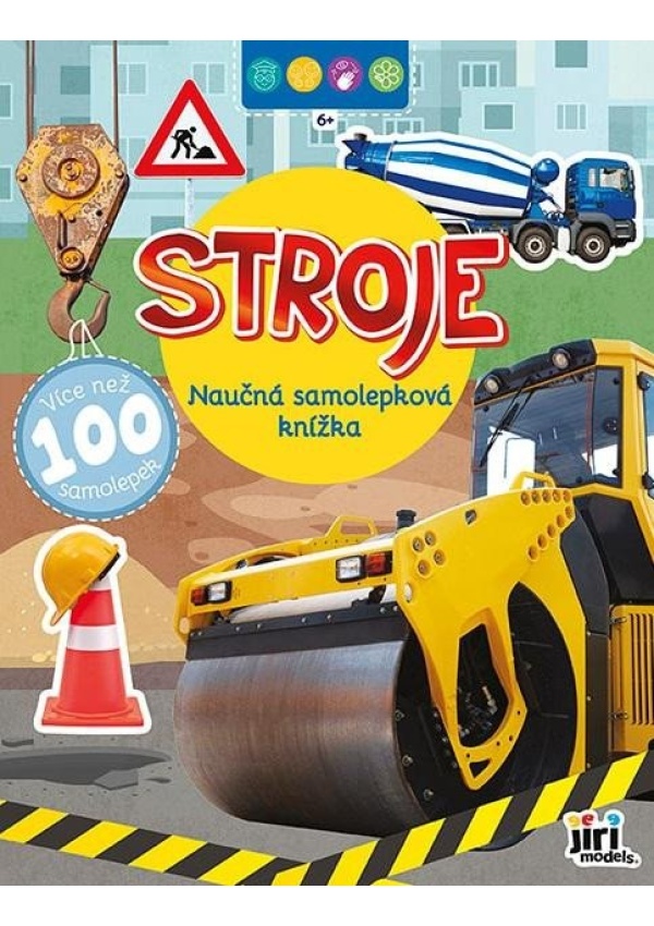 Naučná samolepková knížka Stroje