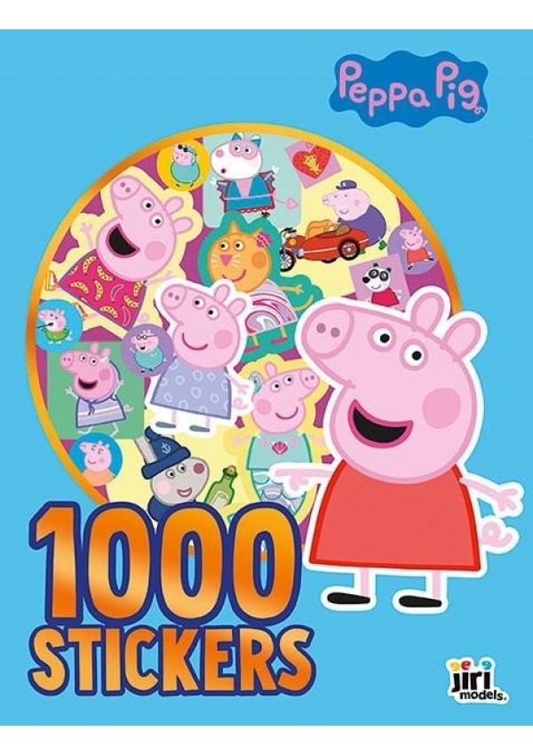 Prasátko Peppa - 1000 samolepek v sešitu