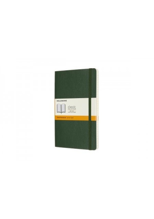 Moleskine Large Ruled Softcover Notebook, Myrtle Green