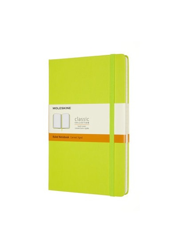 Moleskine Large Ruled Hardcover Notebook, Lemon Green