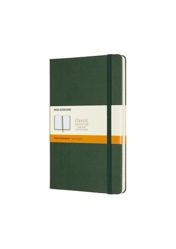 Moleskine Large Ruled Hardcover Notebook, Myrtle Green