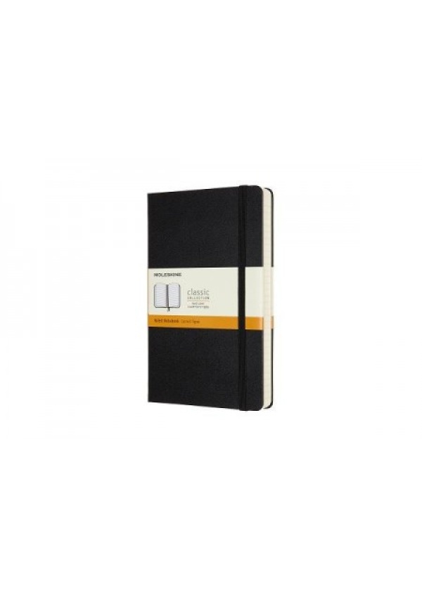 Moleskine Expanded Large Ruled Hardcover Notebook, Black