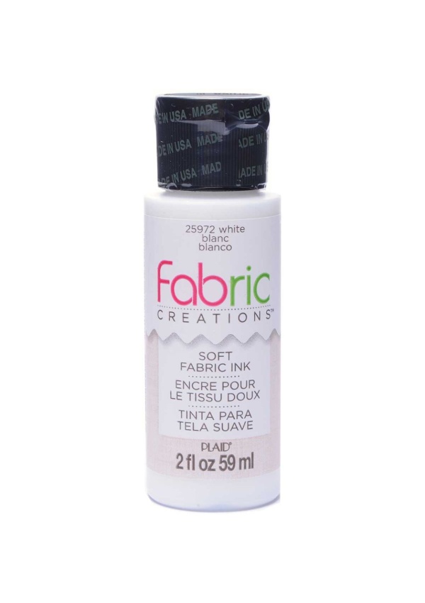 Fabric Creations Soft Fabric Inks - Barvy na textil Barvy Fabrik: White