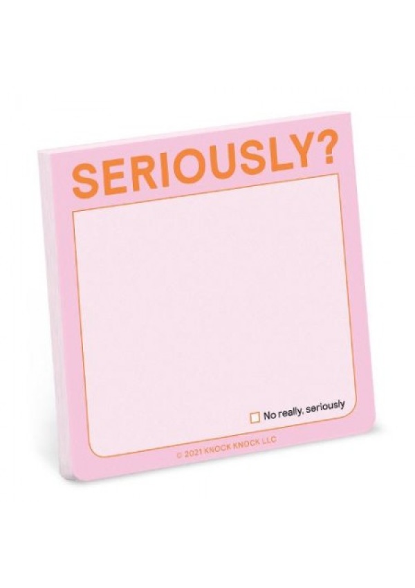 Knock Knock Seriously?! Sticky Note (Pastel Version)