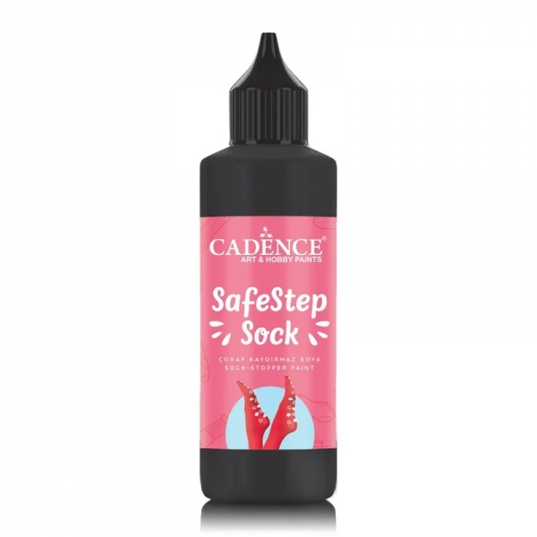 Protiskluzová barva Cadence SafeStep Sock-Stopper Paint, 90 ml - black, černá