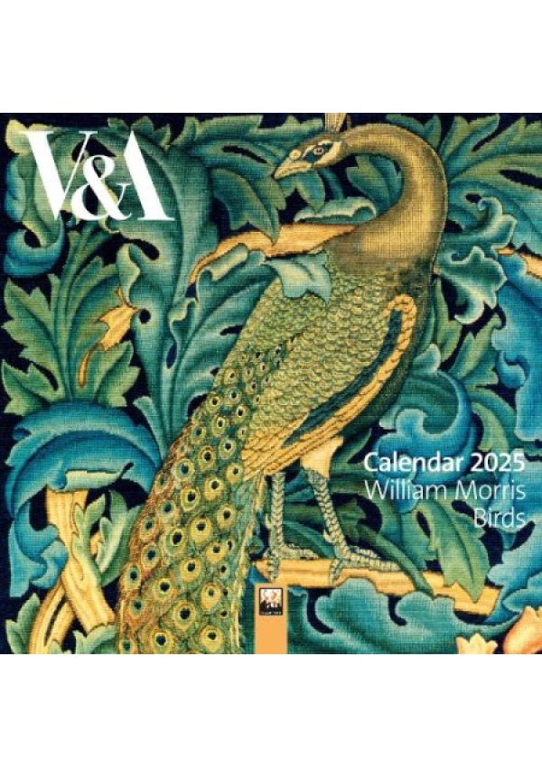 VaA: William Morris Birds Mini Wall Calendar 2025 (Art Calendar)