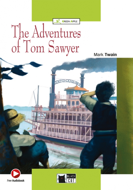 Black Cat Readers Green Apple Edition 1 - Adventures Of Tom Sawyer + CD-ROM