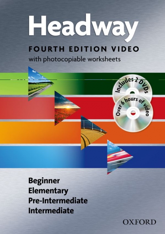 New Headway (4th Edition) Video and Worksheets Pack (Beginner, Elementary, Pre-Intermediate & Intermediate) Book & DVDs (2)