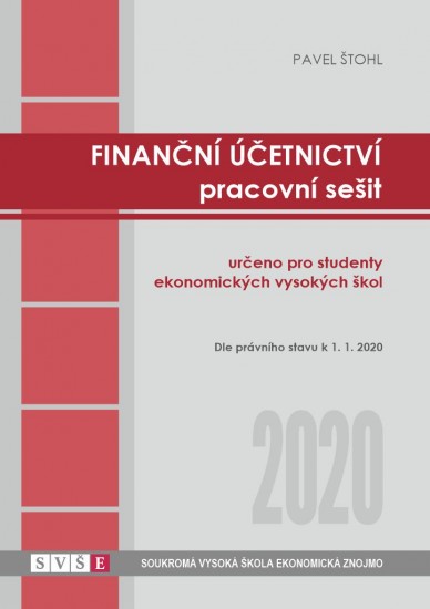 Finanční účetnictví - pracovní sešit 2020