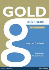 Gold Advanced (New Edition) ActiveTeach (Interactive Whiteboard Software) Pearson