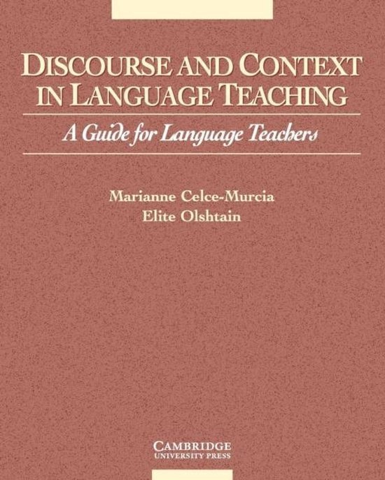 Discourse and Context in Language Teaching PB : 9780521648370