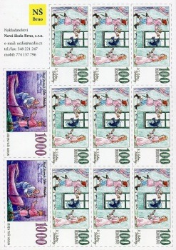 Papírové bankovky – karta Nakladatelství Nová škola Brno
