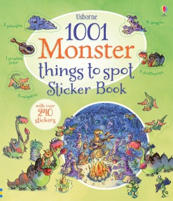 1001 Monster things to spot Sticker Book Usborne Publishing