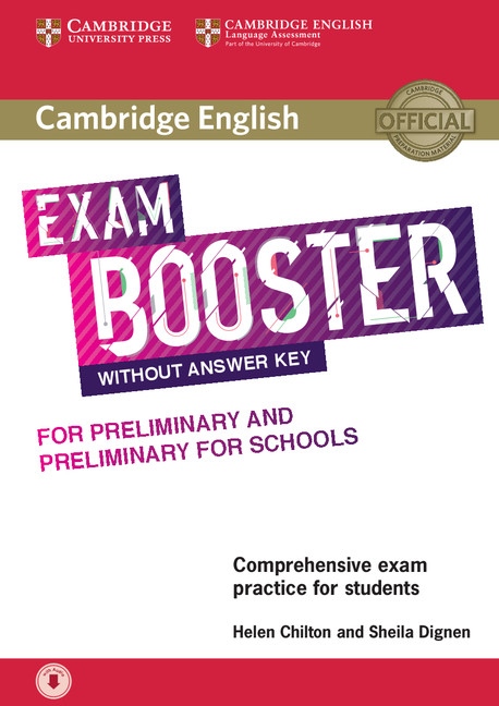 Cambridge English Exam Booster for PET and PET for Schools without Answer Key with downloadable Audio