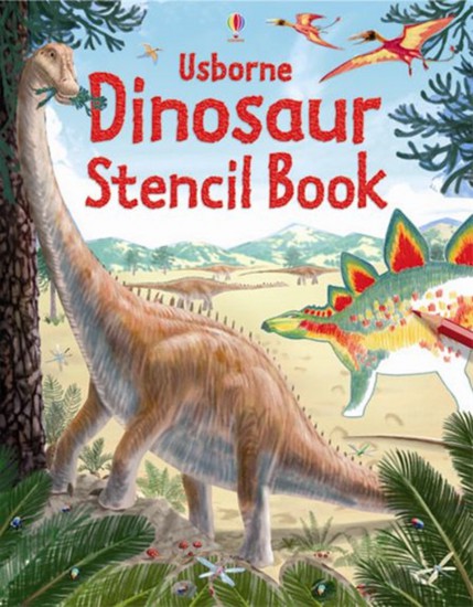 Dinosaur stencil book