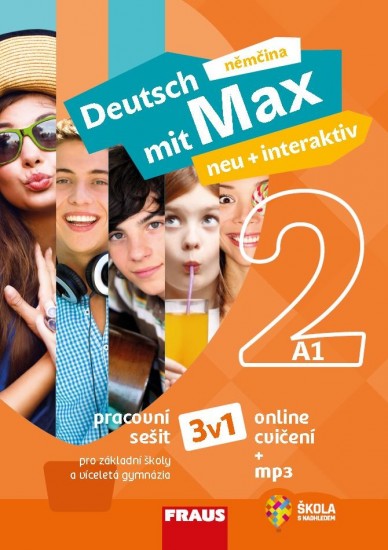 Deutsch mit Max neu + interaktiv 2 (3 v 1) Hybridní pracovní sešit