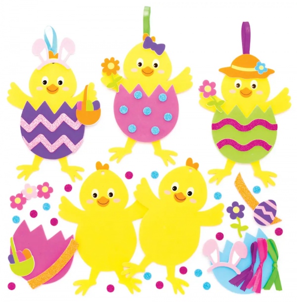 Sada k výrobě dekorace velikonoční kuře (8 ks) (AT435) : 5051174101715