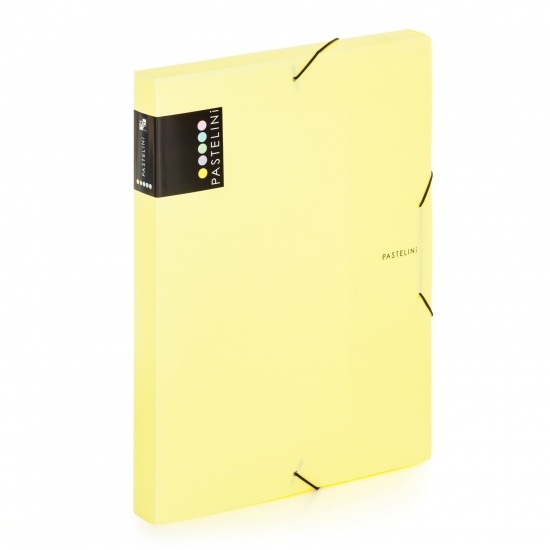 Krabice PP s gumou A4 PASTELINI žlutá