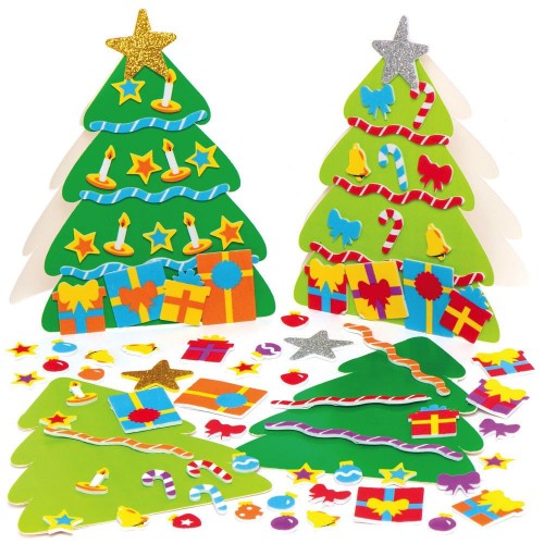Kartonové vánoční stromky (6ks) AX594