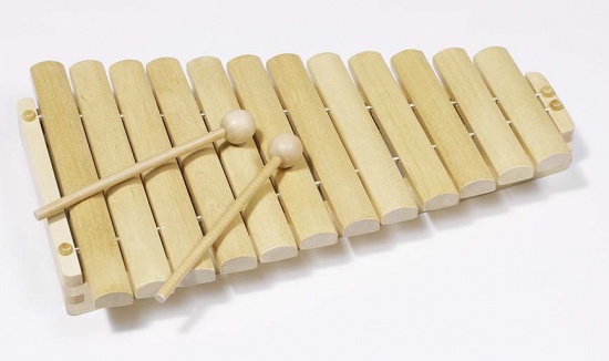 Xylofon dřevěný, 12 tónů Montessori