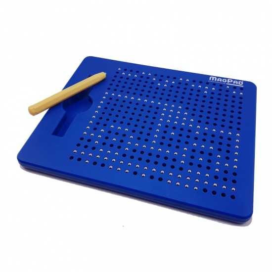 Magnetická kreslící tabulka Magpad - modrá - 380 kuliček