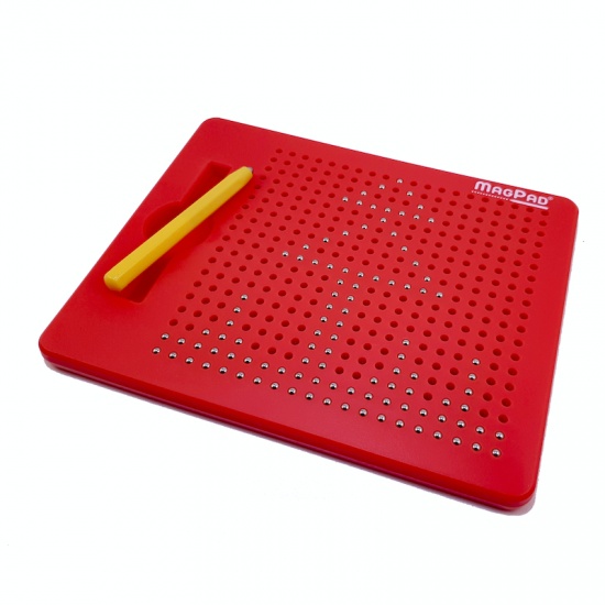 Magnetická kreslící tabulka Magpad - červená - 380 kuliček