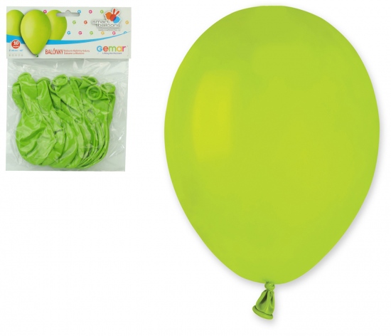Balónky 10ks OBYČ. zelené světle SMART BALLOONS s.r.o.