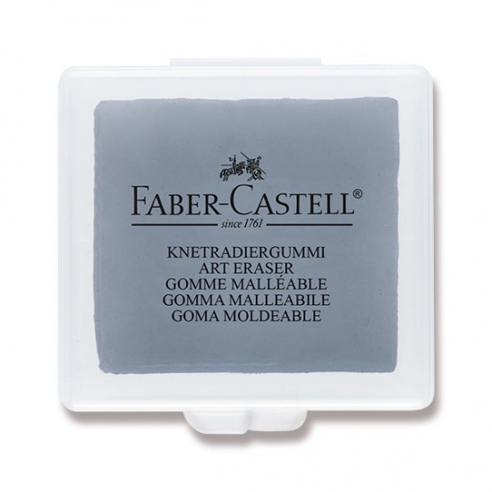 Pryž Faber Castell umělecká v plastovém obalu šedá