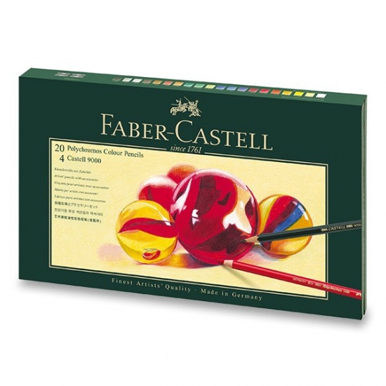 Pastelky Faber Castell Polychromos dárková sada 20ks a přís