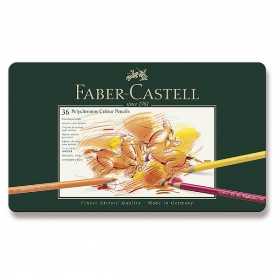 Pastelky Faber Castell Polychromos 36ks plech. krabička