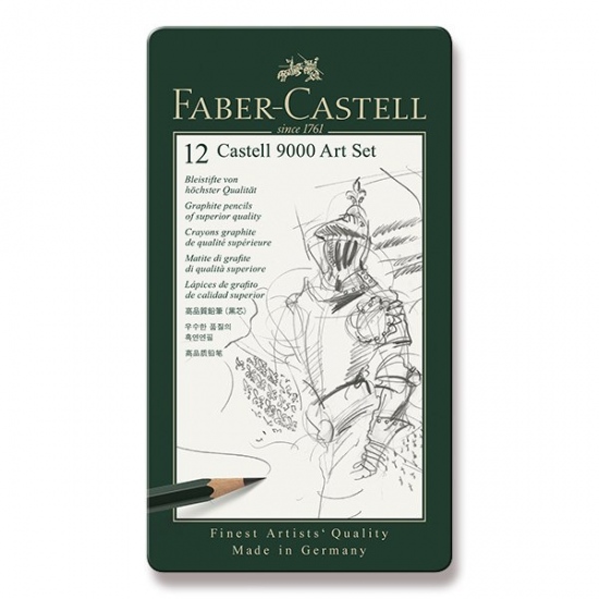 Grafitová tužka Faber Castell Castell 9000 Art plech 12 ks