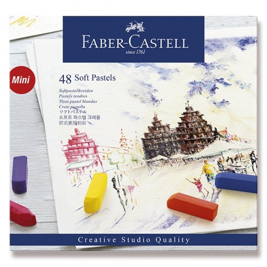 Suché křídy Faber Castell Mini pap.krabička 48ks