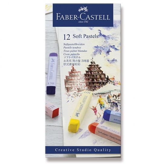 Suché křídy Faber Castell pap.krabička 12ks