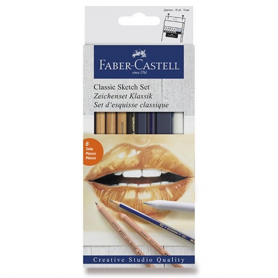 Pitt pastel Faber Castell Classic Sketch sada 6ks Faber-Castell