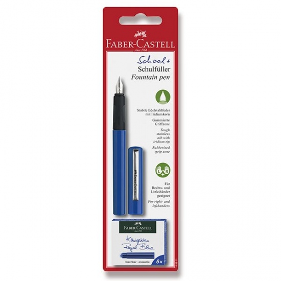 Bombičkové pero Faber Castell modré + 6 bombiček BL