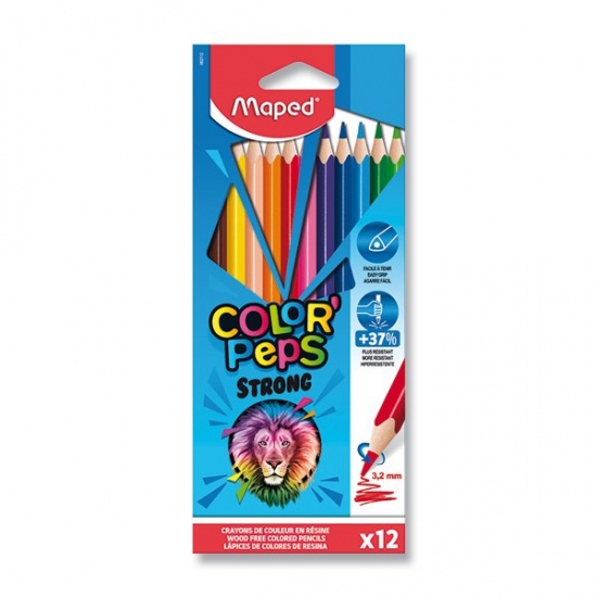 Pastelky Color Peps Strong 12 barev