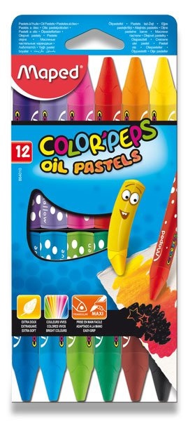 Pastelky ColorPeps Oil Pastels 12 barev