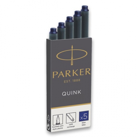 Parker inkoustové bombičky modré 5 ks Parker