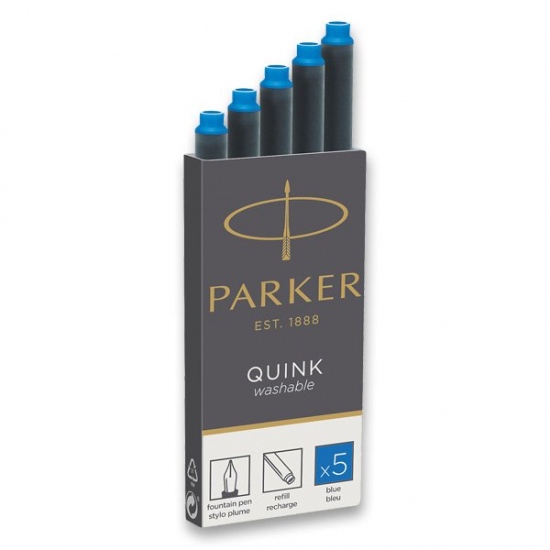 Parker inkoustové bombičky omývatelné modré 5 ks