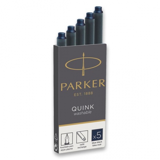 Parker inkoustové bombičky modročerné 5 ks Parker