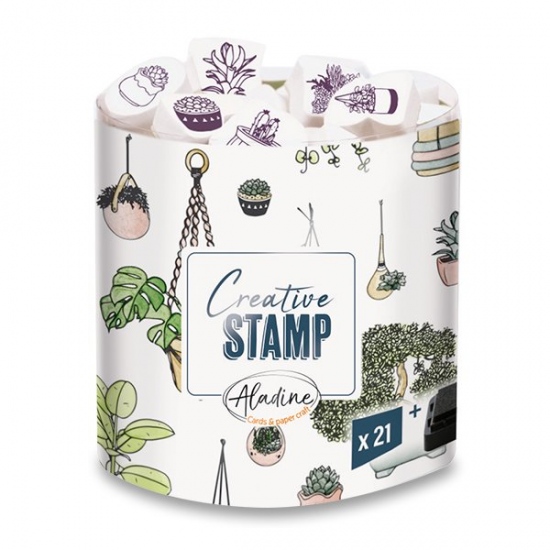 Razítka Creative Stamp Rostliny 21ks