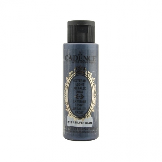 Metalická barva Extreme light 70 ml - silver blue modrostříbná